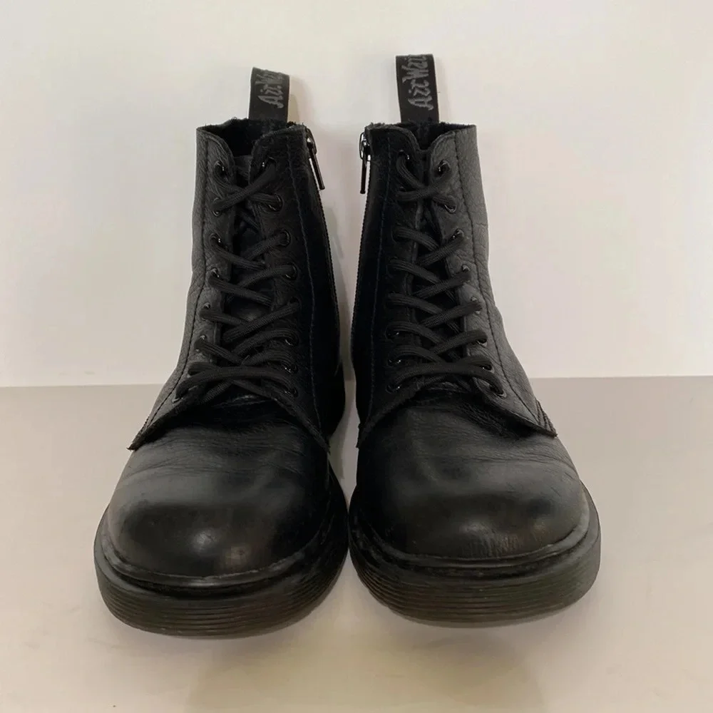 Dr. Martens 1460 Pascal Mono Lace Up Boots Black Size 3